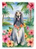 Afghan Hound Luau Garden Flag Mailbox Flag Decorative Yard Flag Banner Outside Patio Artwork Yard Flower Beds, Garden Size, Multicolor