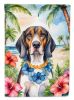 American English Coonhound Luau Garden Flag Mailbox Flag Decorative Yard Flag Banner Outside Patio Artwork Yard Flower Beds, Garden Size, Multicolor