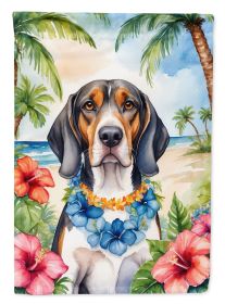 American English Coonhound Luau Garden Flag Mailbox Flag Decorative Yard Flag Banner Outside Patio Artwork Yard Flower Beds, Garden Size, Multicolor