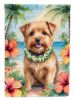 Norfolk Terrier Luau Garden Flag Mailbox Flag Decorative Yard Flag Banner Outside Patio Artwork Yard Flower Beds, Garden Size, Multicolor