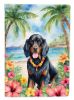 Gordon Setter Luau Garden Flag Mailbox Flag Decorative Yard Flag Banner Outside Patio Artwork Yard Flower Beds, Garden Size, Multicolor