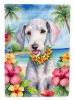Bedlington Terrier Luau Garden Flag Mailbox Flag Decorative Yard Flag Banner Outside Patio Artwork Yard Flower Beds, Garden Size, Multicolor
