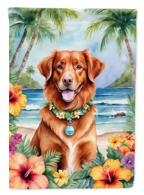 Nova Scotia Duck Tolling Retriever Luau Garden Flag Mailbox Flag Decorative Yard Flag Banner Outside Patio Artwork Yard Flower Beds, Garden Size