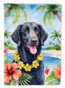 Curly-Coated Retriever Luau Garden Flag Mailbox Flag Decorative Yard Flag Banner Outside Patio Artwork Yard Flower Beds, Garden Size, Multicolor