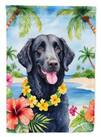 Curly-Coated Retriever Luau Garden Flag Mailbox Flag Decorative Yard Flag Banner Outside Patio Artwork Yard Flower Beds, Garden Size, Multicolor