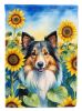 Sheltie in Sunflowers Garden Flag Mailbox Flag Decorative Yard Flag Banner Outside Patio Artwork Yard Flower Beds, Garden Size, Multicolor