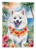 American Eskimo Luau Garden Flag Mailbox Flag Decorative Yard Flag Banner Outside Patio Artwork Yard Flower Beds, Garden Size, Multicolor