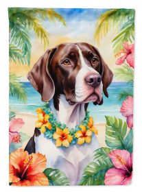Pointer Luau Garden Flag Mailbox Flag Decorative Yard Flag Banner Outside Patio Artwork Yard Flower Beds, Garden Size, Multicolor