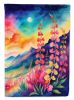 Snapdragon in Color House Flag Large Porch Sleeve Pole Decorative Outside Yard Banner Artwork Wall Hanging, Polyester, House Size, Multicolor