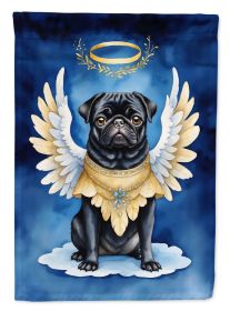 Black Pug My Angel Garden Flag Mailbox Flag Decorative Yard Flag Banner Outside Patio Artwork Yard Flower Beds, Garden Size, Multicolor