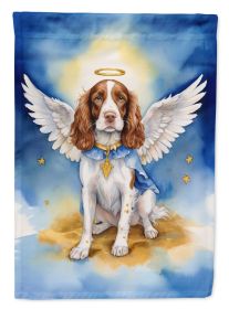 Welsh Springer Spaniel My Angel Garden Flag Mailbox Flag Decorative Yard Flag Banner Outside Patio Artwork Yard Flower Beds, Garden Size, Multicolor