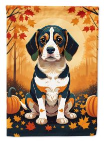 Beagle Fall House Flag Large Porch Sleeve Pole Decorative Outside Yard Banner Artwork Wall Hanging, Polyester, House Size, Multicolor