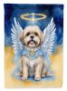 Lhasa Apso My Angel Garden Flag Mailbox Flag Decorative Yard Flag Banner Outside Patio Artwork Yard Flower Beds, Garden Size, Multicolor