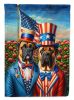 All American Bullmastiff House Flag Large Porch Sleeve Pole Decorative Outside Yard Banner Artwork Wall Hanging, Polyester, House Size, Multicolor
