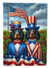 All American Gordon Setter House Flag Large Porch Sleeve Pole Decorative Outside Yard Banner Artwork Wall Hanging, Polyester, House Size, Multicolor