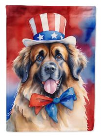 Leonberger Patriotic American Garden Flag Mailbox Flag Decorative Yard Flag Banner Outside Patio Artwork Yard Flower Beds, Garden Size, Multicolor