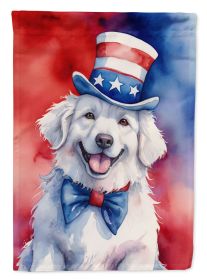 Kuvasz Patriotic American Garden Flag Mailbox Flag Decorative Yard Flag Banner Outside Patio Artwork Yard Flower Beds, Garden Size, Multicolor