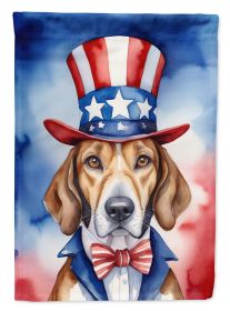 English Foxhound Patriotic American Garden Flag Mailbox Flag Decorative Yard Flag Banner Outside Patio Artwork Yard Flower Beds, Garden Size