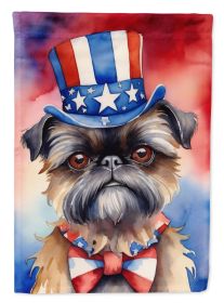 Brussels Griffon Patriotic American Garden Flag Mailbox Flag Decorative Yard Flag Banner Outside Patio Artwork Yard Flower Beds, Garden Size