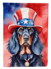 Gordon Setter Patriotic American Garden Flag Mailbox Flag Decorative Yard Flag Banner Outside Patio Artwork Yard Flower Beds, Garden Size, Multicolor