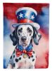 Dalmatian Patriotic American Garden Flag Mailbox Flag Decorative Yard Flag Banner Outside Patio Artwork Yard Flower Beds, Garden Size, Multicolor
