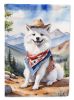 American Eskimo Cowboy Welcome Garden Flag Mailbox Flag Decorative Yard Flag Banner Outside Patio Artwork Yard Flower Beds, Garden Size, Multicolor