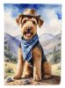 Airedale Terrier Cowboy Welcome Garden Flag Mailbox Flag Decorative Yard Flag Banner Outside Patio Artwork Yard Flower Beds, Garden Size, Multicolor