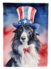 Borzoi Patriotic American Garden Flag Mailbox Flag Decorative Yard Flag Banner Outside Patio Artwork Yard Flower Beds, Garden Size, Multicolor