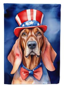Redbone Coonhound Patriotic American Garden Flag Mailbox Flag Decorative Yard Flag Banner Outside Patio Artwork Yard Flower Beds, Garden Size