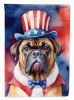 Bullmastiff Patriotic American Garden Flag Mailbox Flag Decorative Yard Flag Banner Outside Patio Artwork Yard Flower Beds, Garden Size, Multicolor