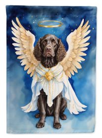 American Water Spaniel My Angel Garden Flag Mailbox Flag Decorative Yard Flag Banner Outside Patio Artwork Yard Flower Beds, Garden Size, Multicolor