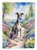 Greyhound Spring Path Garden Flag Mailbox Flag Decorative Yard Flag Banner Outside Patio Artwork Yard Flower Beds, Garden Size, Multicolor