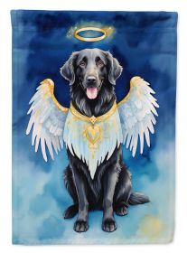 Flat-Coated Retriever My Angel Garden Flag Mailbox Flag Decorative Yard Flag Banner Outside Patio Artwork Yard Flower Beds, Garden Size, Multicolor