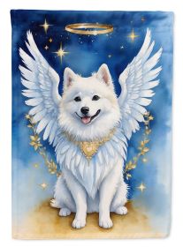 American Eskimo My Angel Garden Flag Mailbox Flag Decorative Yard Flag Banner Outside Patio Artwork Yard Flower Beds, Garden Size, Multicolor