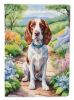 Welsh Springer Spaniel Spring Path Garden Flag Mailbox Flag Decorative Yard Flag Banner Outside Patio Artwork Yard Flower Beds, Garden Size