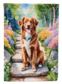 Nova Scotia Duck Tolling Retriever Spring Path Garden Flag Mailbox Flag Decorative Yard Flag Banner Outside Patio Artwork Yard Flower Beds
