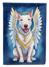 Bull Terrier My Angel Garden Flag Mailbox Flag Decorative Yard Flag Banner Outside Patio Artwork Yard Flower Beds, Garden Size, Multicolor
