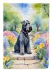 Kerry Blue Terrier Spring Path Garden Flag Mailbox Flag Decorative Yard Flag Banner Outside Patio Artwork Yard Flower Beds, Garden Size, Multicolor
