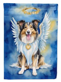 Collie My Angel Garden Flag Mailbox Flag Decorative Yard Flag Banner Outside Patio Artwork Yard Flower Beds, Garden Size, Multicolor