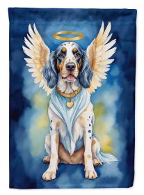 English Setter My Angel Garden Flag Mailbox Flag Decorative Yard Flag Banner Outside Patio Artwork Yard Flower Beds, Garden Size, Multicolor