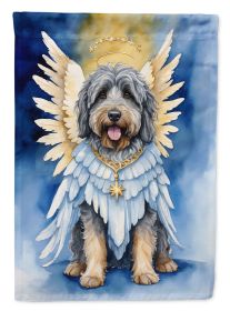 Bergamasco Sheepdog My Angel Garden Flag Mailbox Flag Decorative Yard Flag Banner Outside Patio Artwork Yard Flower Beds, Garden Size, Multicolor