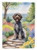 Wirehaired Pointing Griffon Spring Path Garden Flag Mailbox Flag Decorative Yard Flag Banner Outside Patio Artwork Yard Flower Beds, Garden Size