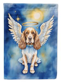 English Cocker Spaniel My Angel Garden Flag Mailbox Flag Decorative Yard Flag Banner Outside Patio Artwork Yard Flower Beds, Garden Size, Multicolor