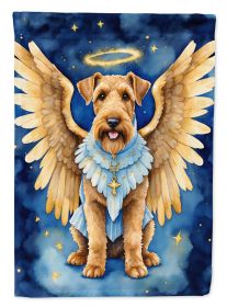 Airedale Terrier My Angel Garden Flag Mailbox Flag Decorative Yard Flag Banner Outside Patio Artwork Yard Flower Beds, Garden Size, Multicolor