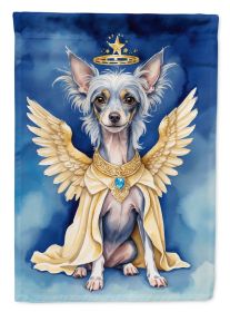 Chinese Crested My Angel Garden Flag Mailbox Flag Decorative Yard Flag Banner Outside Patio Artwork Yard Flower Beds, Garden Size, Multicolor