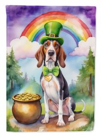 American English Coonhound St Patrick's Day Garden Flag Mailbox Flag Decorative Yard Flag Banner Outside Patio Artwork Yard Flower Beds, Garden Size