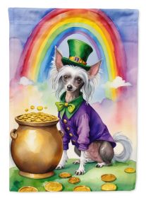 Chinese Crested St Patrick's Day Garden Flag Mailbox Flag Decorative Yard Flag Banner Outside Patio Artwork Yard Flower Beds, Garden Size, Multicolor