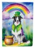 Borzoi St Patrick's Day Garden Flag Mailbox Flag Decorative Yard Flag Banner Outside Patio Artwork Yard Flower Beds, Garden Size, Multicolor