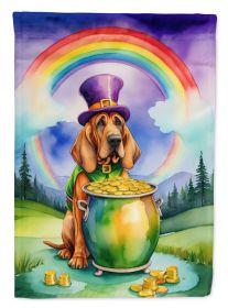 Bloodhound St Patrick's Day Garden Flag Mailbox Flag Decorative Yard Flag Banner Outside Patio Artwork Yard Flower Beds, Garden Size, Multicolor
