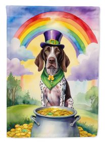 German Shorthaired Pointer St Patrick's Day Garden Flag Mailbox Flag Decorative Yard Flag Banner Outside Patio Artwork Yard Flower Beds, Garden Size